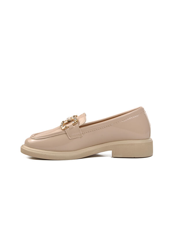 Bej Rugan Kadın Taşlı Casual Ayakkabı 261161 - Görsel 3