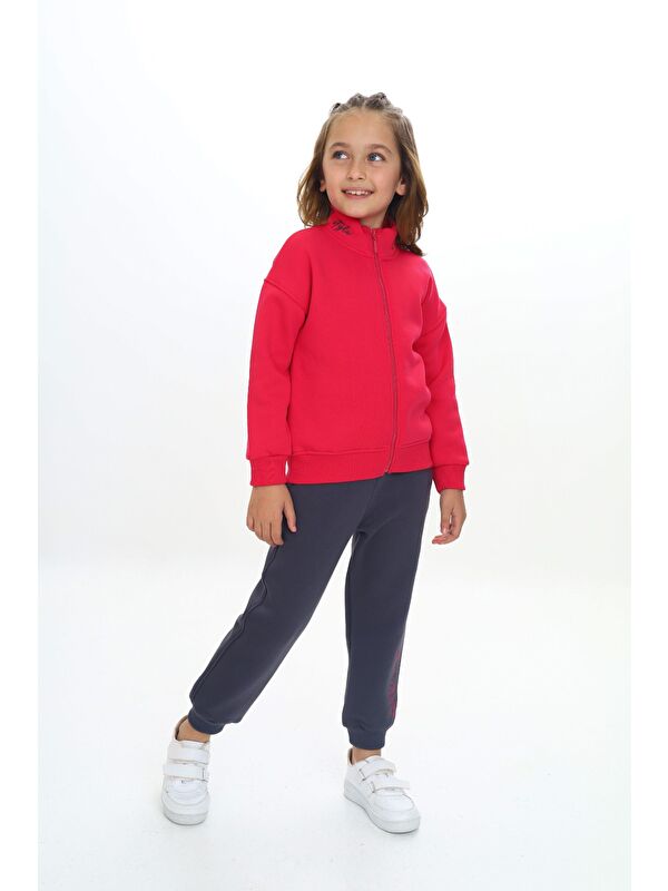 Toontoykids Kız Çocuk Nakışlı Eşofman Takım