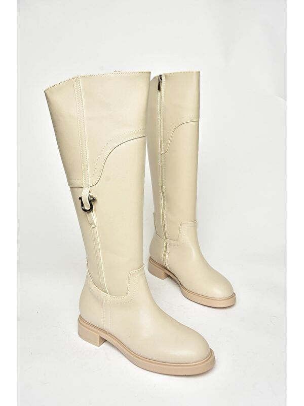 T9736006 Bej Kadın Çizme - Görsel 9