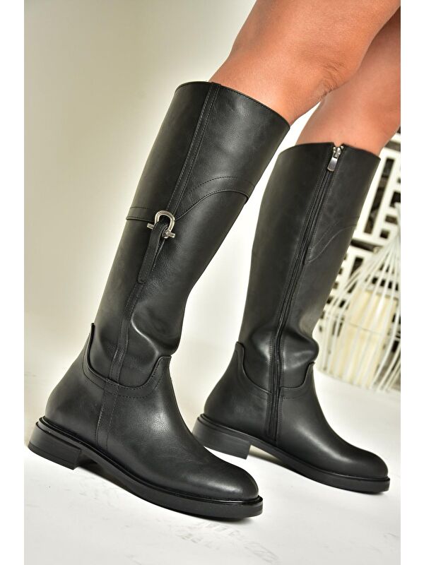 T9736006 Siyah Kadın Çizme - Görsel 3