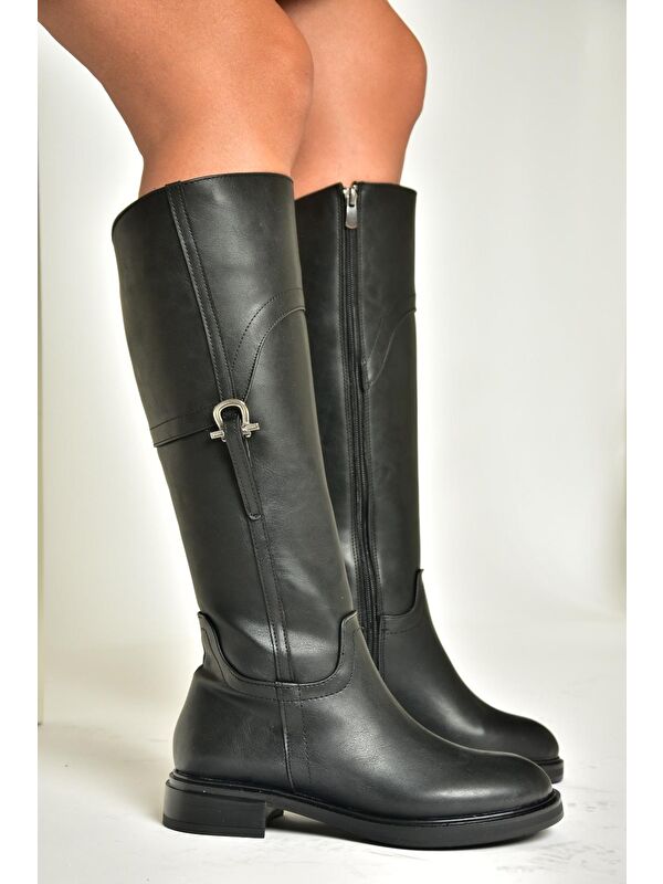 T9736006 Siyah Kadın Çizme - Görsel 4