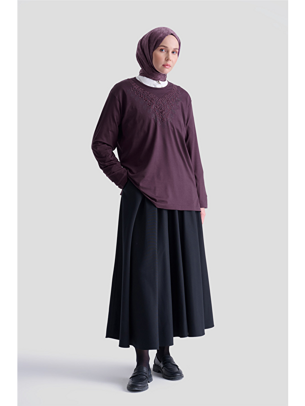 ARMİNE Penye Mürdüm