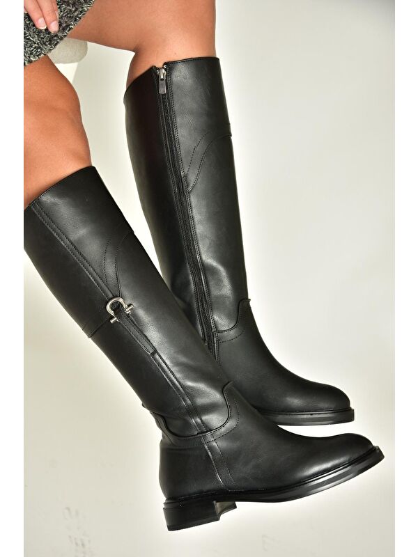 T9736006 Siyah Kadın Çizme - Görsel 6