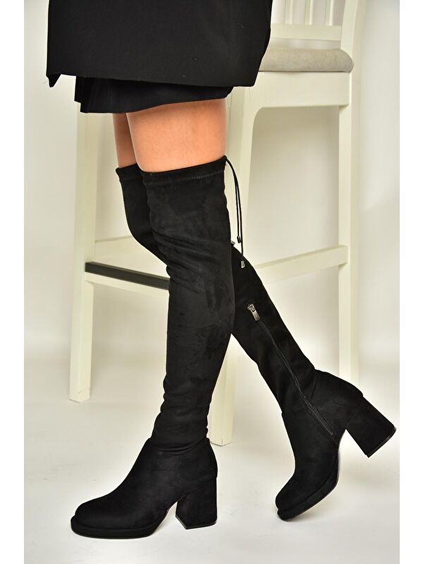 T2825200 Siyah Kadın Çizme - Görsel 4