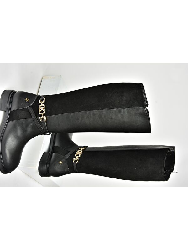 T9730009 Siyah Kadın Çizme - Görsel 6