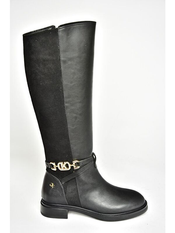 T9730009 Siyah Kadın Çizme - Görsel 8