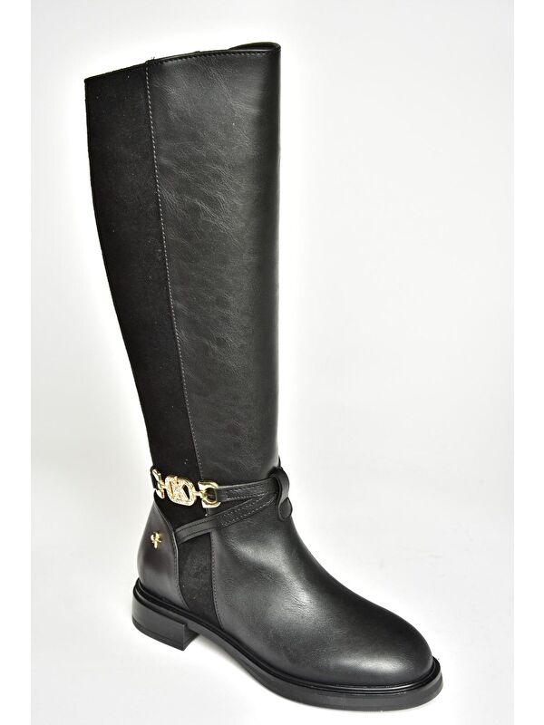 T9730009 Siyah Kadın Çizme - Görsel 9