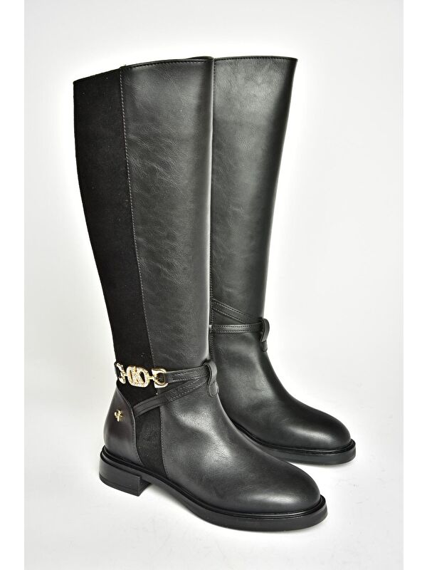 T9730009 Siyah Kadın Çizme - Görsel 10