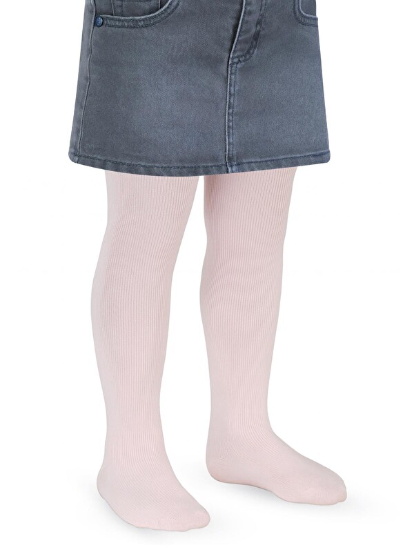 Civil Girls Basic Düz Havlu 2-12 Yaş Kız Külotlu Çorap - Pembe