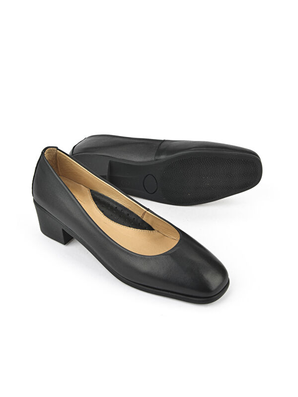 Kadın Hakiki Deri Konfor Ayakkabı 1511050Z3222 Siyah - Görsel 6