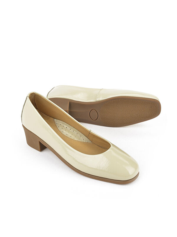 Kadın Hakiki Deri Konfor Ayakkabı 1511050Z32222 Bej - Görsel 6