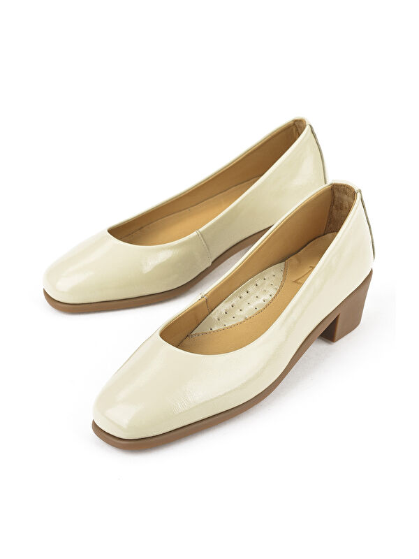 Kadın Hakiki Deri Konfor Ayakkabı 1511050Z32222 Bej - Görsel 7