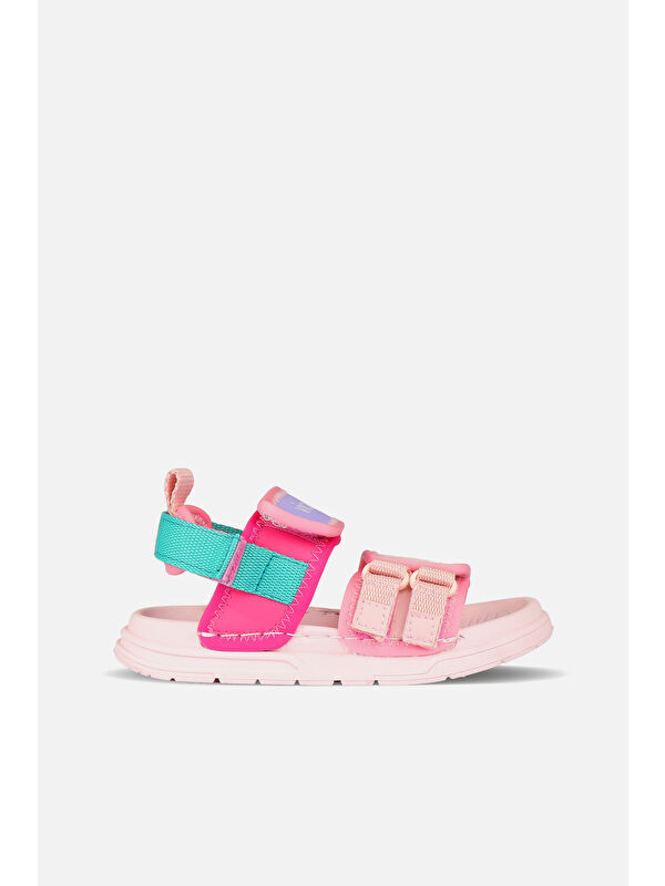 Juju Hafif Kız Çocuk Pudra Sandalet - Görsel 2