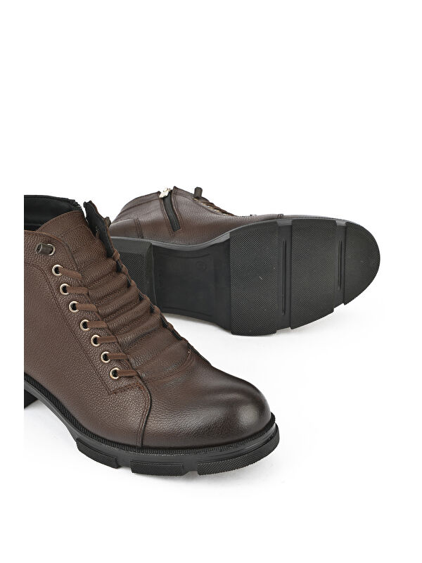 Erkek Hakiki Deri Bot 153999Z0012 Kahve - Görsel 5