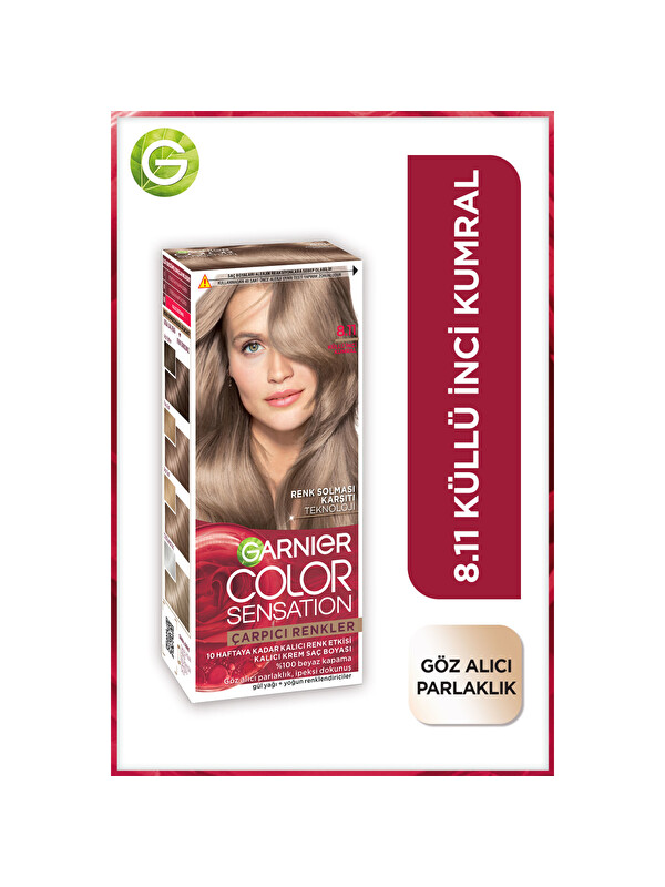 GARNIER Çarpıcı Renkler 8.11 Küllü İnci Kumral Saç Boyası