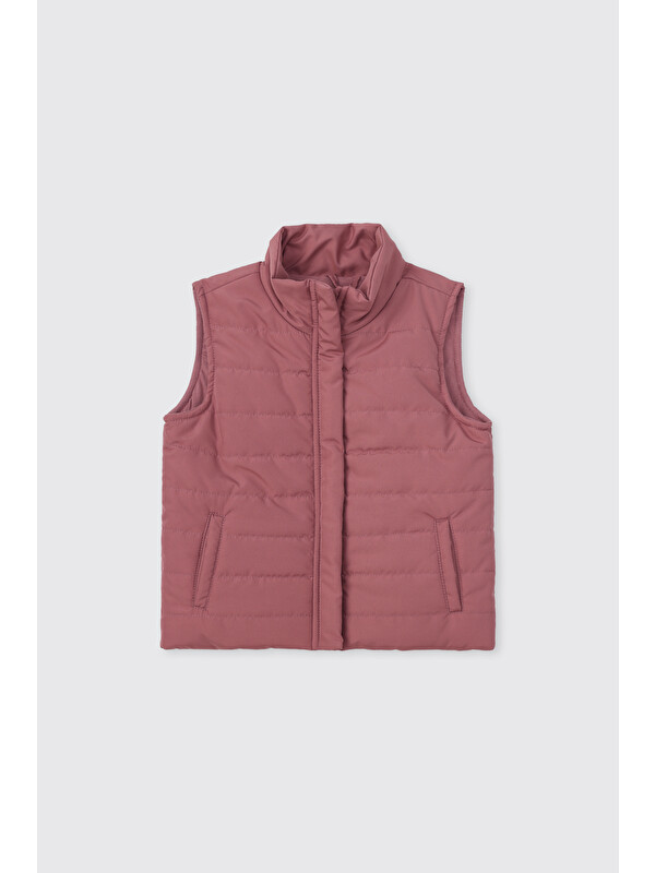 Panço Kız Çocuk Pembe Micro Yelek