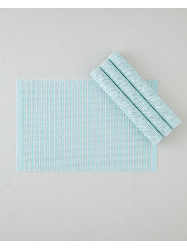 English Home Plaina Pvc 4'lü Amerikan Servis 30x45 cm Açık Mint