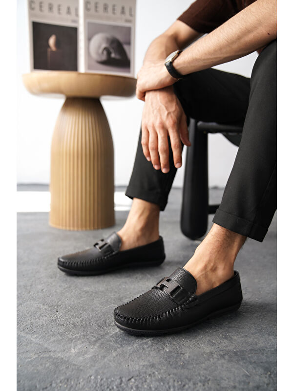 Hiktor Günlük Ortopedik Klasik Erkek Casual Loafer Ayakkabı - Görsel 3