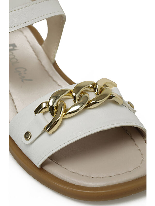 SORRI F 5FX Beyaz Kız Çocuk Sandalet - Görsel 8