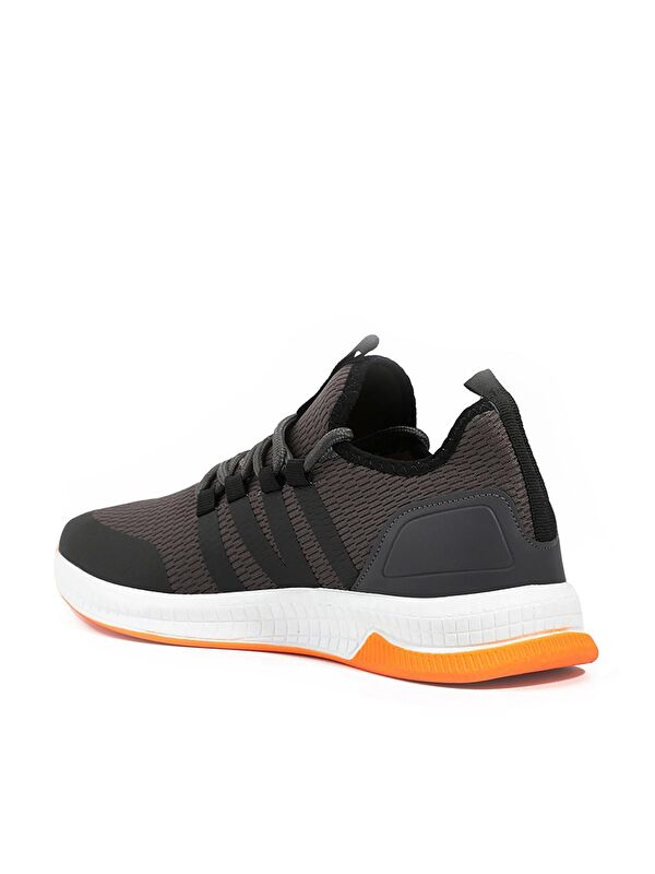 TUESDAY I Kadın Sneaker Ayakkabı Koyu Gri / Turuncu - Görsel 3