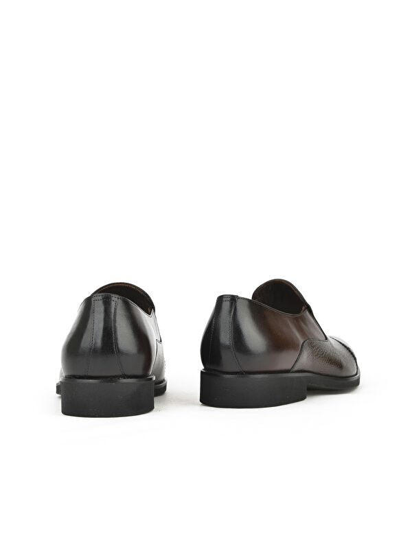 Erkek Hakiki Deri Ayakkabı 143145Z578 Kahve - Görsel 4