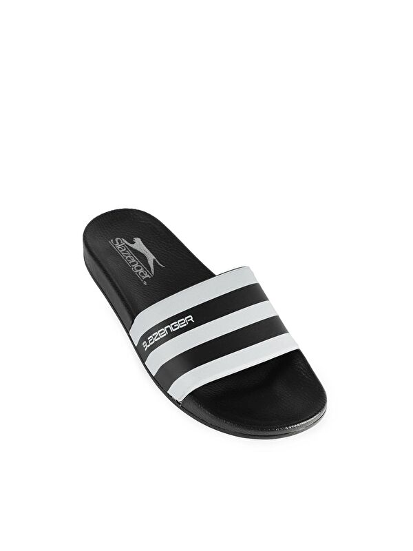 FABRI Kadın Terlik Siyah / Beyaz - Görsel 3