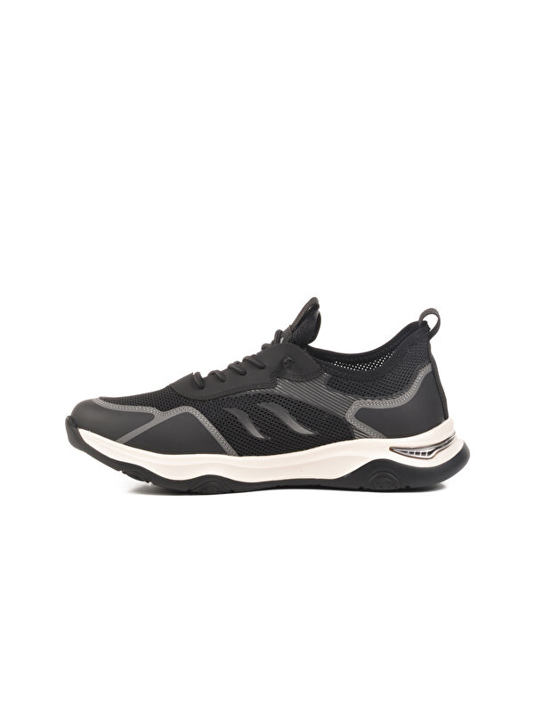 Siyah Hafif Esnek Hava Alabilen Erkek Spor Ayakkabı 25Y522 M - Görsel 3