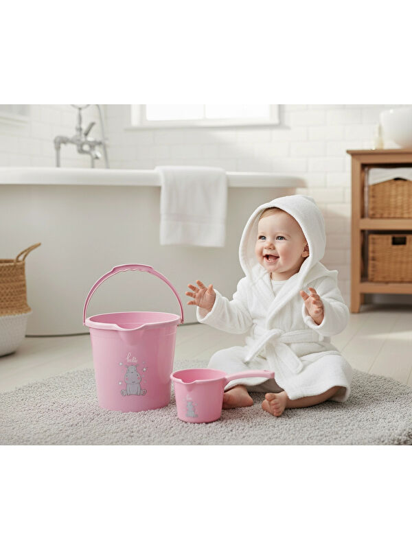 Babyjem 922 Kova & Maşrapa Set Mat Pembe