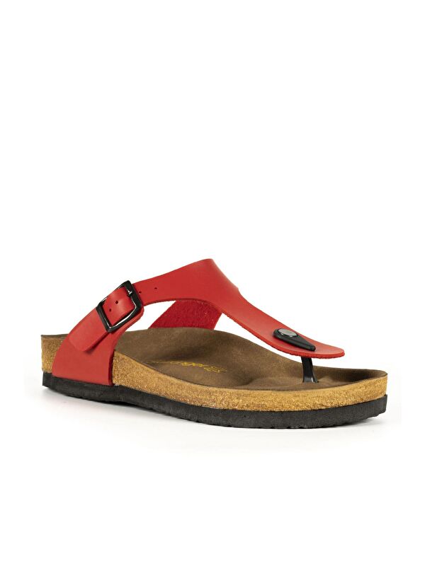 LUKE Kadın Terlik Kırmızı - Görsel 3