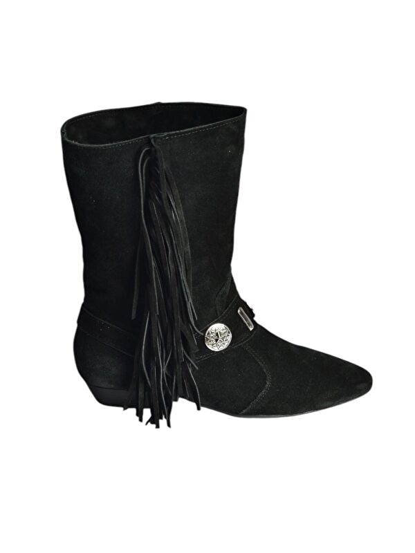 Siyah Kadın Bot V380625502 - Görsel 2