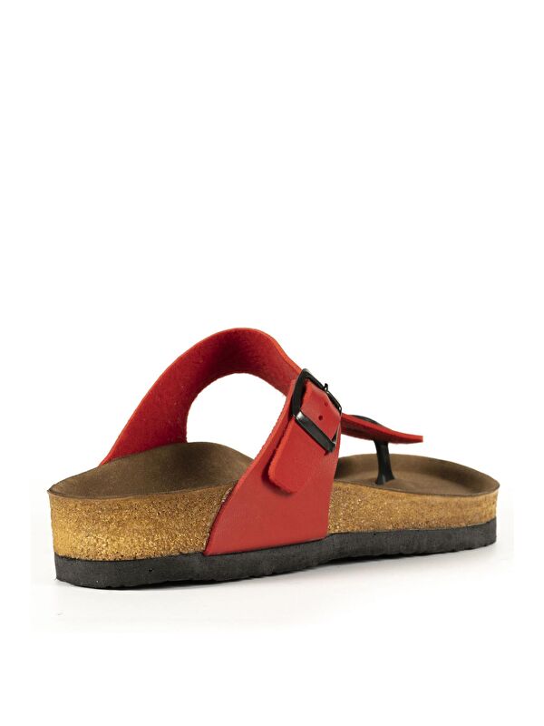 LUKE Kadın Terlik Kırmızı - Görsel 4
