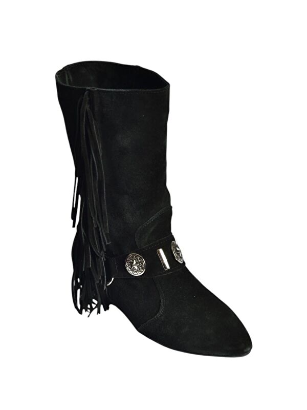 Siyah Kadın Bot V380625502 - Görsel 3