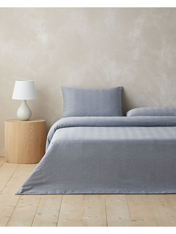English Home Twiluxe İpliği Boyalı Çift Kişilik Nevresim Takımı 200x220 cm Lacivert