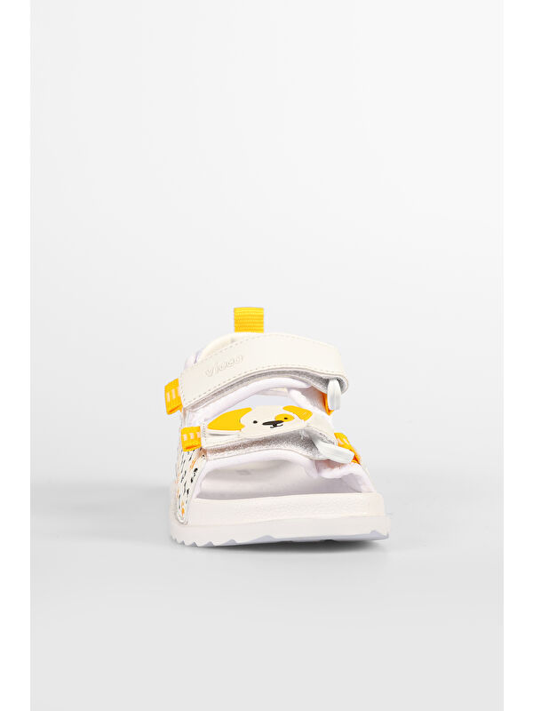 İnkago Hafif Erkek Okul Öncesi Beyaz Sandalet - Görsel 5