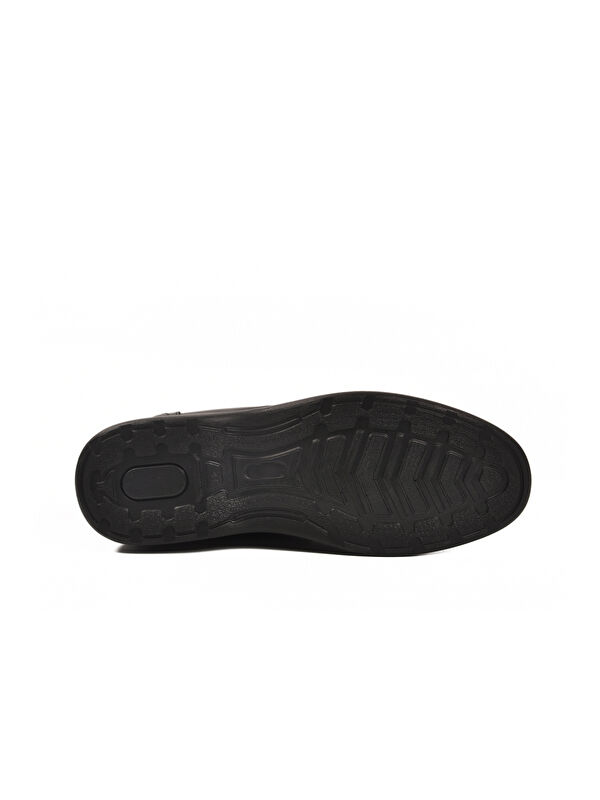 Siyah Hakiki Deri Erkek Casual Ayakkabı DSN 2038 M - Görsel 6