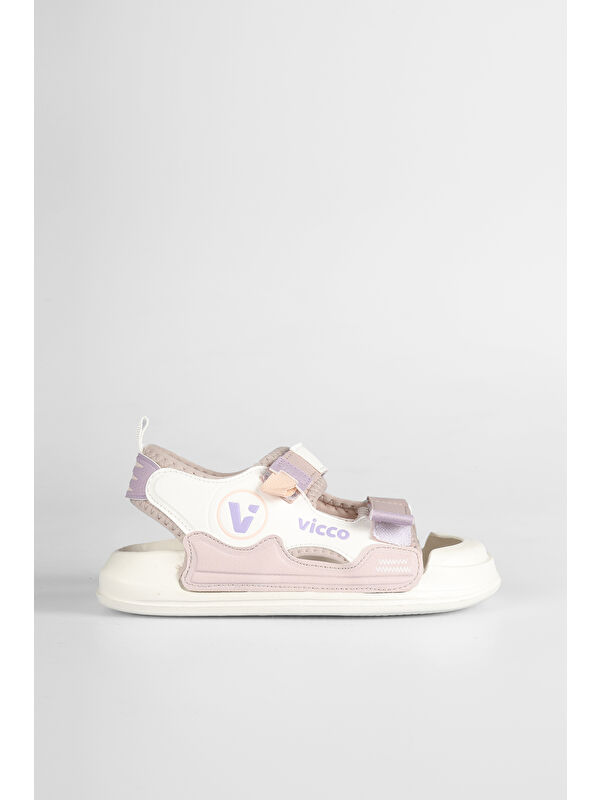 Wonder Hafif Kız Okul Öncesi Pudra Sandalet - Görsel 2