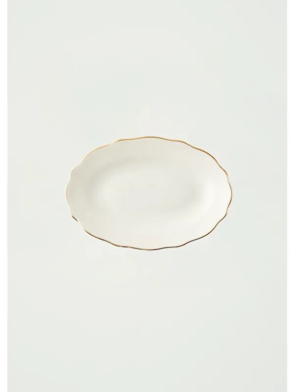 Bella Maison Victoria Porselen Sunum Tabağı Gold (20 cm)
