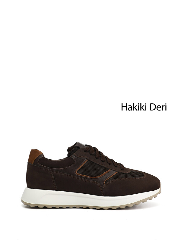 GÖNDERİ(R) Erkek KOYU KAHVE Bağcıklı Hakiki Deri Sneaker