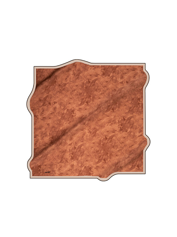 AKER Kiremit 90X90 İpek Twill Eşarp