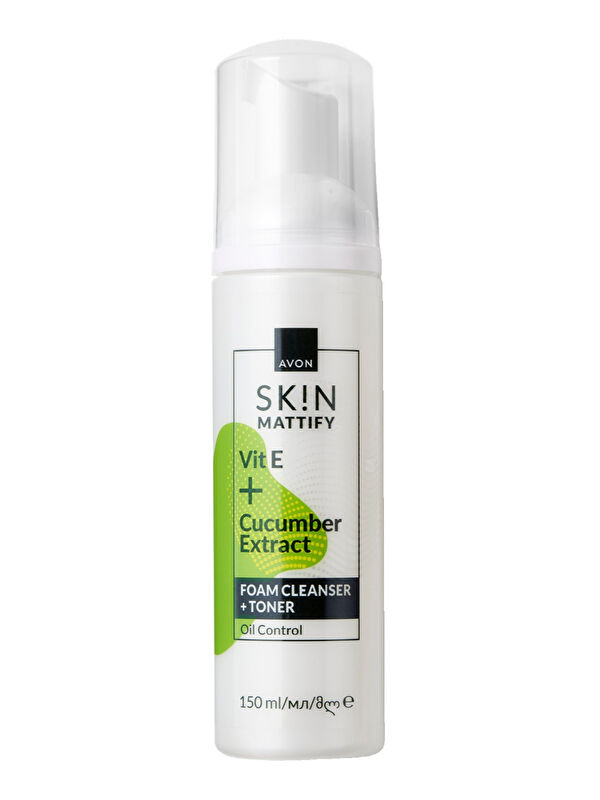 AVON SK!N Mat Görünüm Veren Köpük Temizleyici + Tonik 150 Ml.