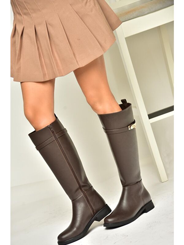 R3122253 Kahverengi Kadın Çizme - Görsel 3