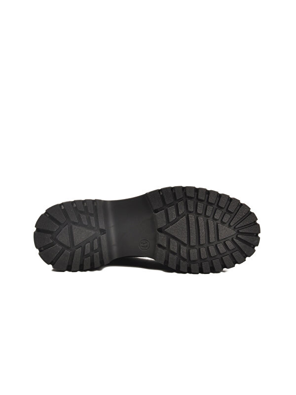 Siyah Süet Kalın Taban Kadın Casual Ayakkabı 572451 Z - Görsel 6