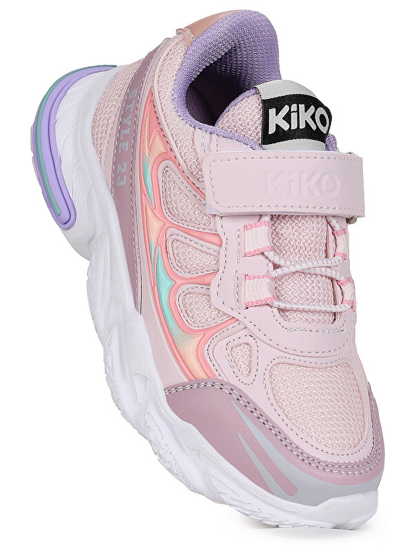 Kiko Kids Style Faylon Taban Günlük Cırtlı Kız Çocuk Spor Ayakkabı