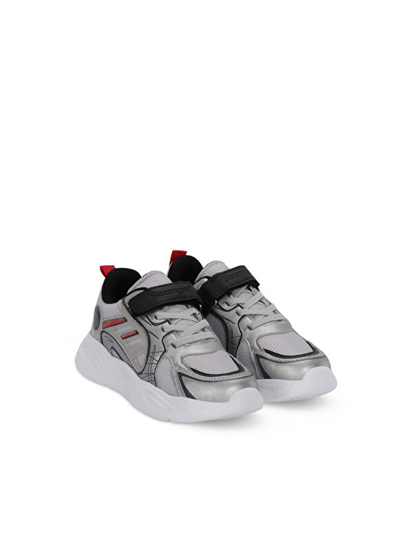 KELSY Erkek Çocuk Gri / Kırmızı Günlük Spor Ayakkabısı - Görsel 3