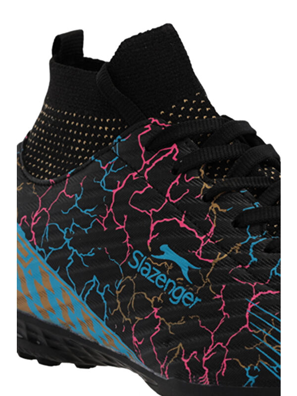 CORNER Erkek Halı Saha Siyah Futbol Ayakkabısı - Görsel 5