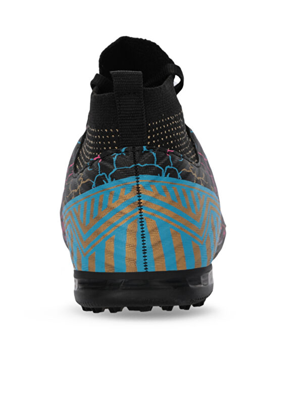 CORNER Erkek Halı Saha Siyah Futbol Ayakkabısı - Görsel 7