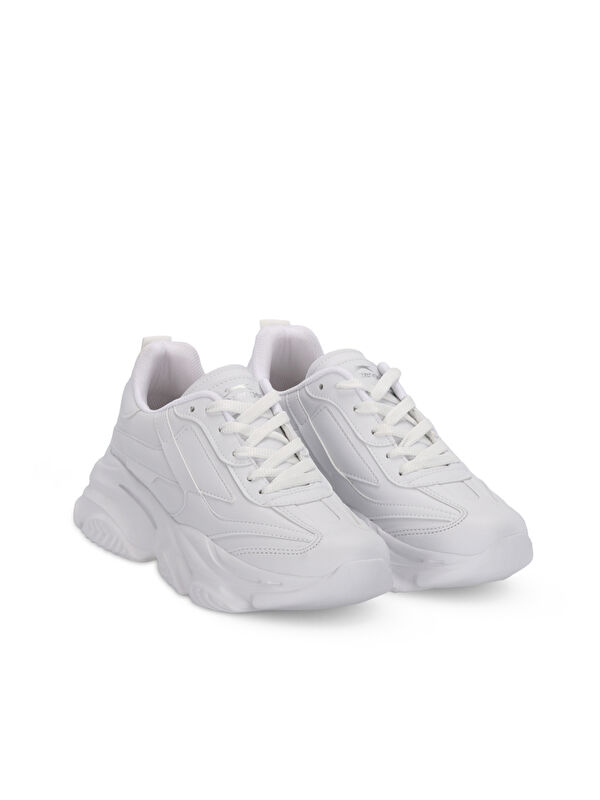 ZAYD Kadın Beyaz Günlük Spor Ayakkabısı - Görsel 3