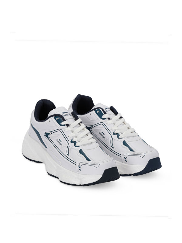 ZAFIRA G Kadın Beyaz / Lacivert Koşu & Yürüyüş Spor Ayakkabısı - Görsel 3