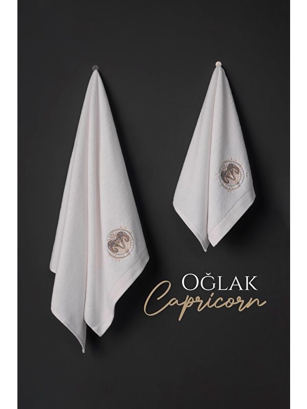 Varol %100 Microcotton Üst Kalite Havlu Seti Burç Nakışlı