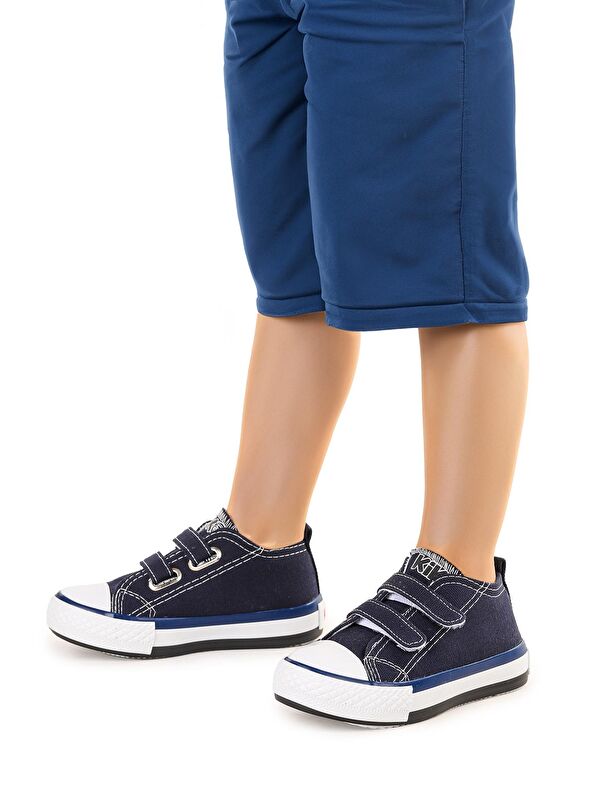 Linen Cırtlı Erkek Bebek Keten Spor Ayakkabı - Görsel 3